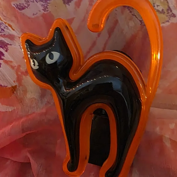 Bath & Body Works Black and Orange Cat Figurine - Picture 3 of 5